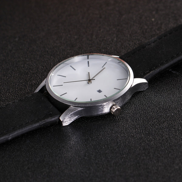 Reloj de Negocios para Hombre con Esfera Grande y Correa Mate