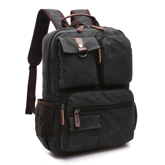 Mochila Universitaria Canvas 15 Pulgadas - Bolsa Laptop Resistente para Estudiantes - Image 11
