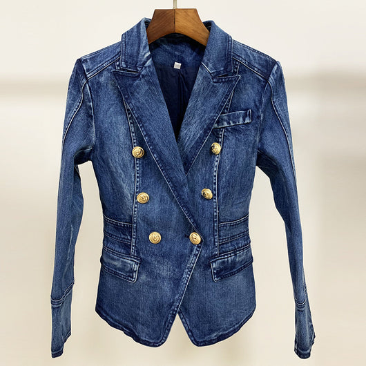 Chaqueta Denim Doble Botonadura Efecto Lavado - Image 2