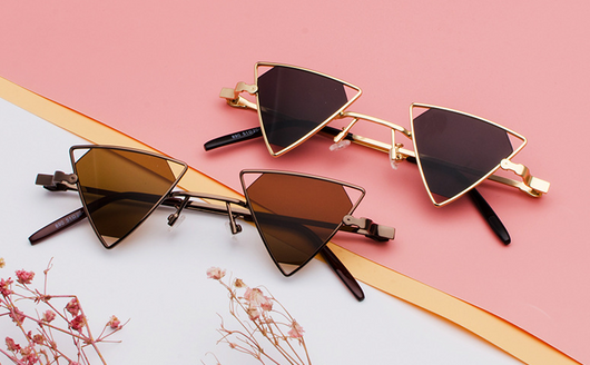 Gafas de Sol Punk Triángulo Hueco - Estilo Europeo Metálico - Image 5