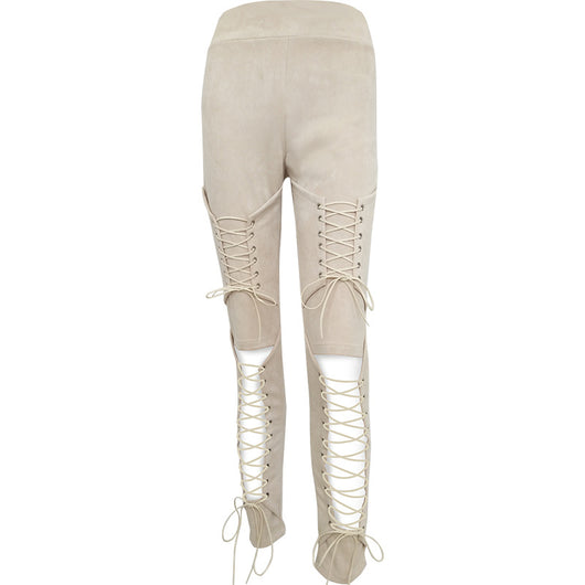 Pantalones de Pana Terciopelada con Cordones - Image 8