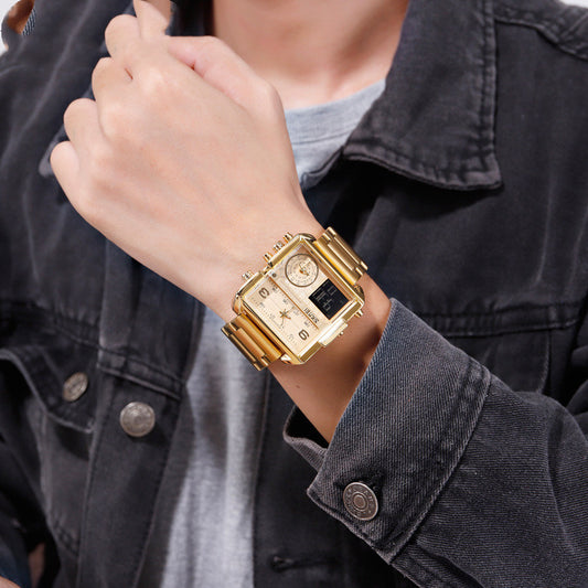 Reloj Multifunción Cuadrado Casual
