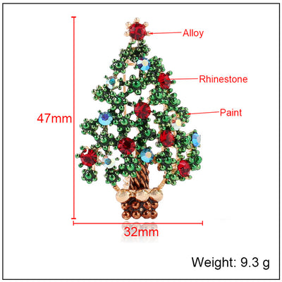 Broche Navideño Árbol de Navidad para Mujer y Niña - Image 16