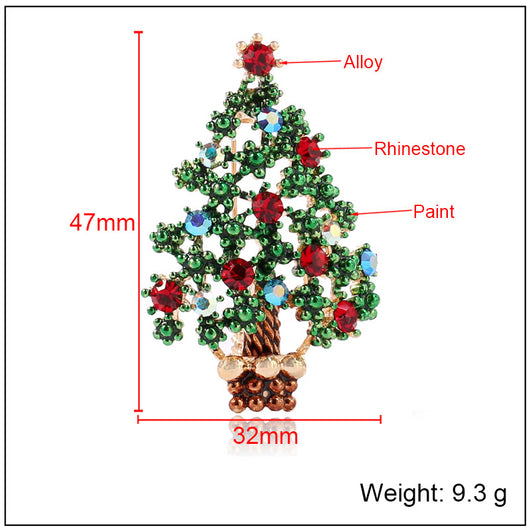 Broche Navideño Árbol de Navidad para Mujer y Niña - Image 16