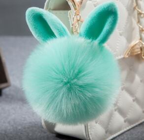 Llavero de Peluche Colorido Conejo