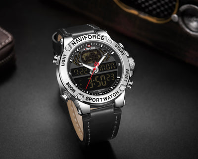 Reloj de Doble Pantalla con Esfera Grande - Cuarzo Electrónico - Image 24