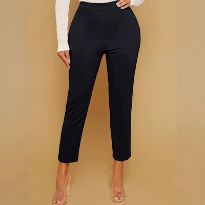 Pantalón Casual de Cintura Alta Slim Fit Cómodo - Image 4