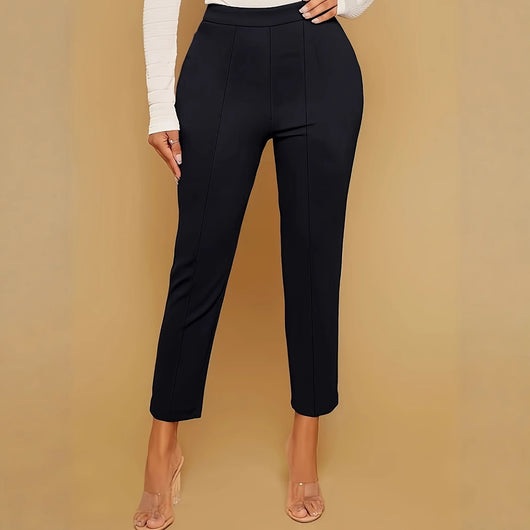 Pantalón Casual de Cintura Alta Slim Fit Cómodo - Image 4