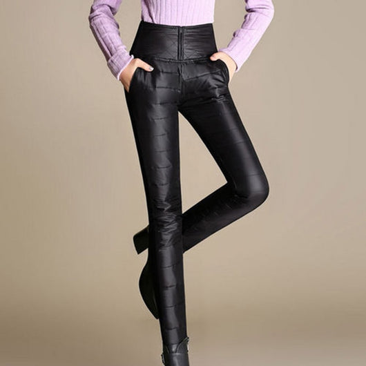Pantalones Térmicos Talla Grande para Mujer - Algodón Grueso Invierno - Image 12