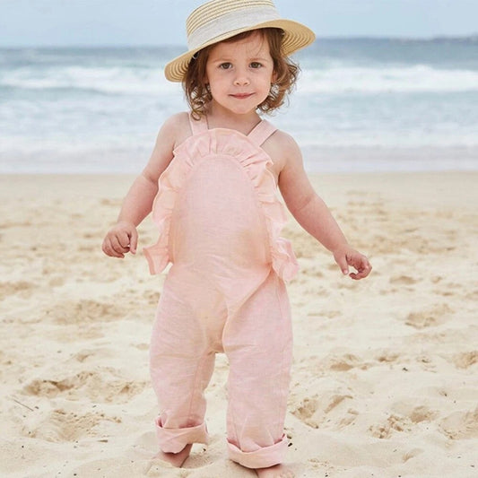 Pantalones Sastre con Espalda Abierta y Tirantes