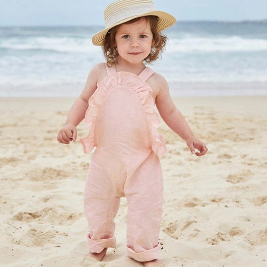 Pantalones Sastre con Espalda Abierta y Tirantes