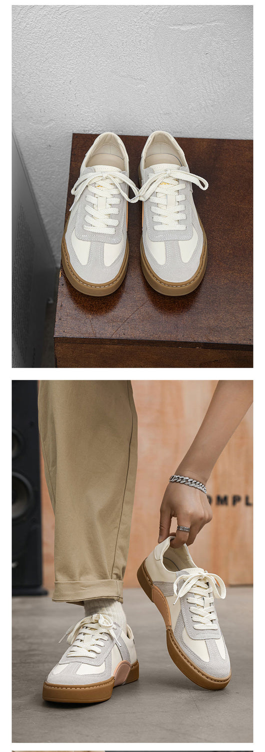 Zapatillas Blancas de Entrenamiento Alemán Estilo Japonés para Hombre - Image 10