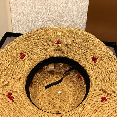 Sombrero de Paja Coreano con Protector Solar Japonés SPF 50+ - Image 3