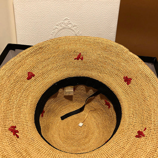 Sombrero de Paja Coreano con Protector Solar Japonés SPF 50+ - Image 3