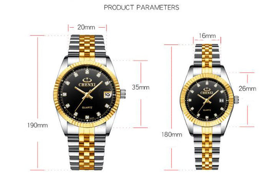 Reloj para Hombre Dorado de Pareja - Image 11