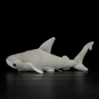 Peluche Realista de Tiburón Martillo Gris - Image 3