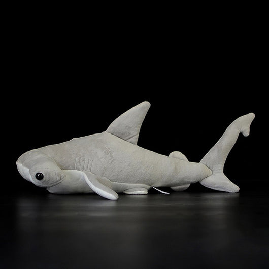Peluche Realista de Tiburón Martillo Gris - Image 3