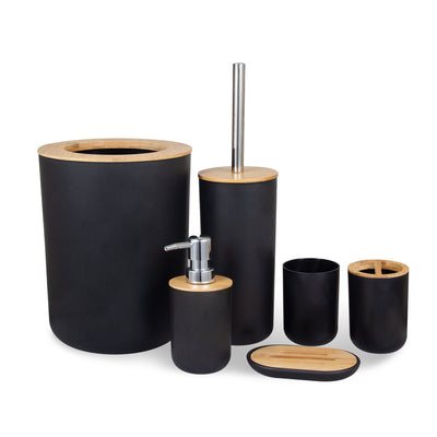 Set de Baño Bambú y Madera - 6 Piezas Premium - Image 2