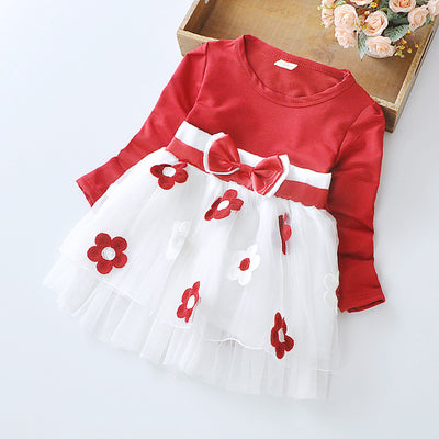 Vestido Largo con Mangas y Detalle de Flores - Image 22
