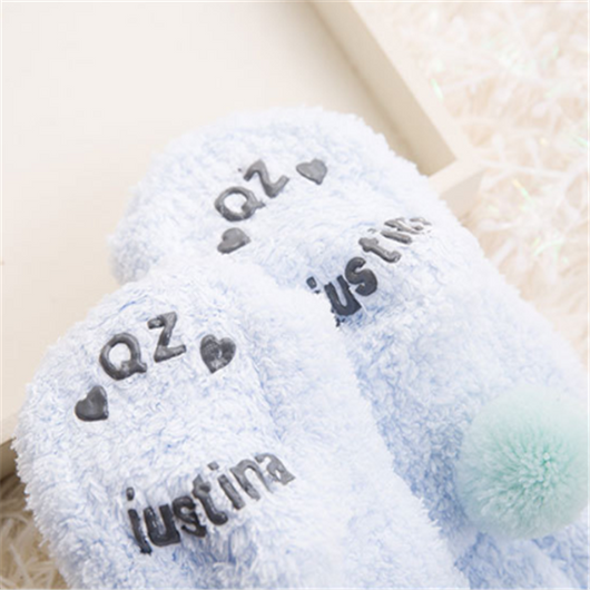 Calcetines de Bebé Niña Coral Fleece Suave con Diseño de Conejito - Image 16