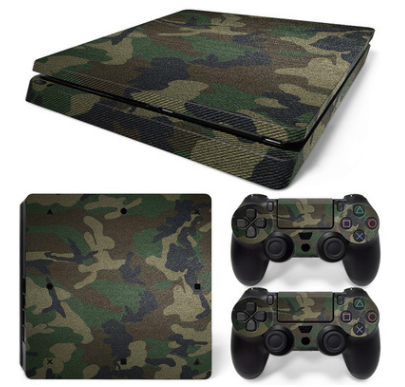 Hot pink and black leopard print skin set for PS4 Slim console and two controllers. - Image 17