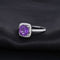 Anillo de Plata Esterlina S925 con Topacio Multicolor Incrustado