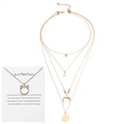 Collar Multicapa con Dije de Luna Estilo Bohemio para Mujer - Image 15