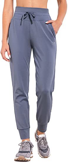 Pantalones Deportivos de Lana Impermeables Cintura Alta