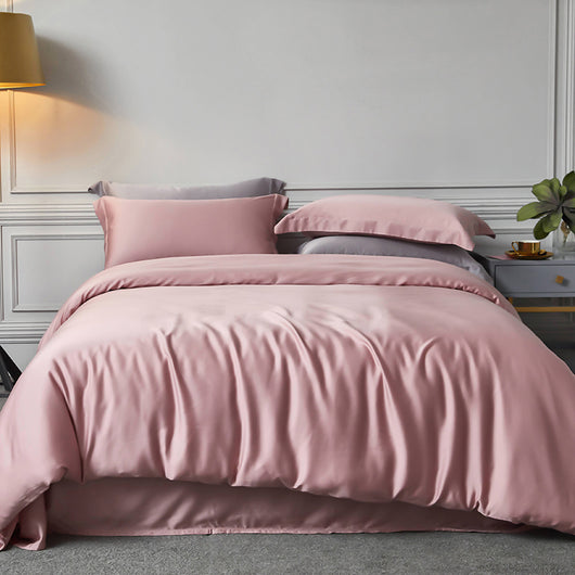 Juego de Cama Tencel Reversible de Color Sólido Lenzing - Image 12