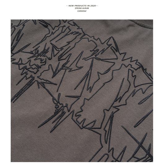 Playera Manga Larga con Letras Estampadas en Espuma - Image 8