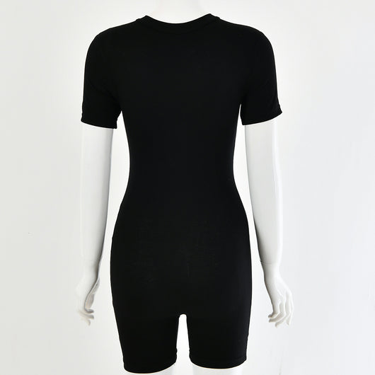 Jumpsuit Cuello Redondo Manga Corta - Image 13