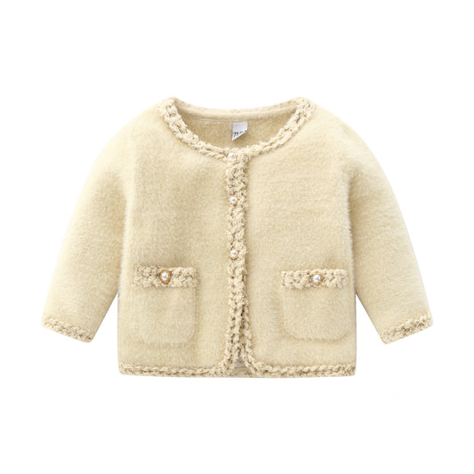 Cardigan Tejido de Manga Larga con Aroma Delicado
