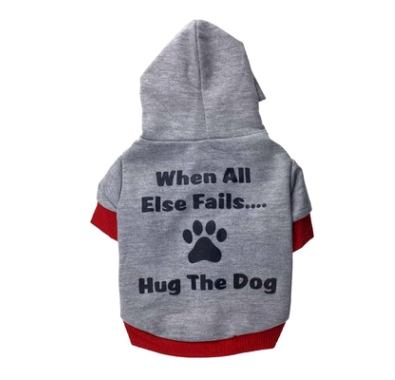 Ropa para Perros - Playera con Gorro Estampado Hug The Dog - Image 6