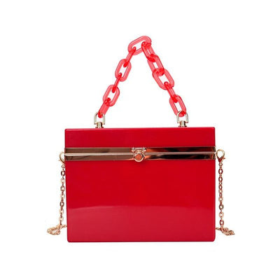 Bolso de Mano Candy Color con Cadena - Clutch Elegante para Eventos - Image 3