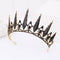 Corona Diadema Nupcial Negra Estilo Barroco