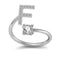 26 Letter English Rings Jewelry F Opening adjustable