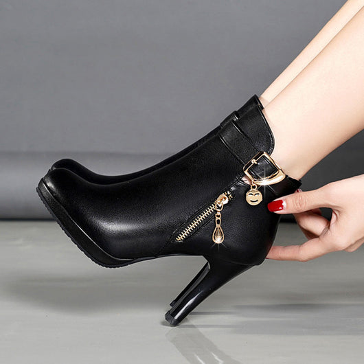 Botas de Cuero para Otoño Mujer