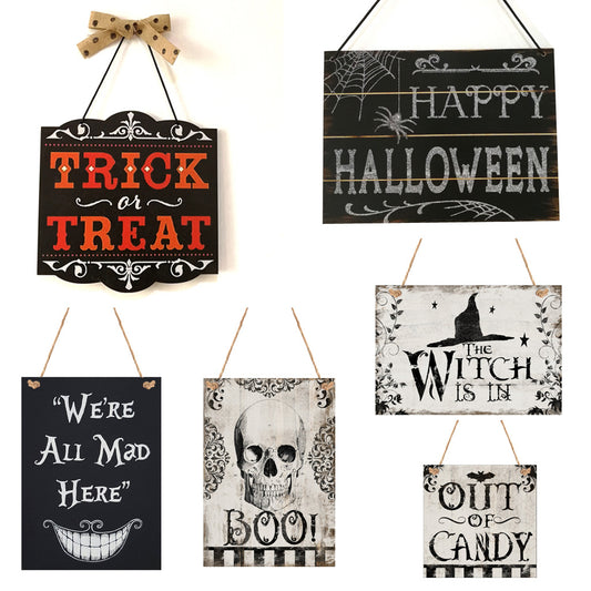 Cartel Decorativo Colgante para Halloween