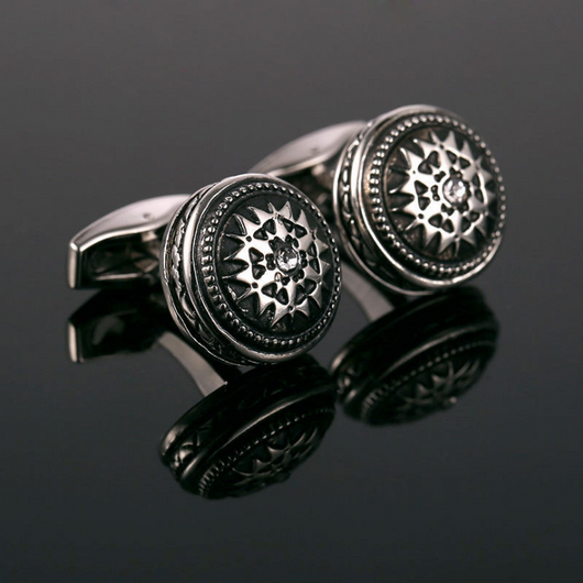 Gemelos de Negocios con Diamantes Franceses