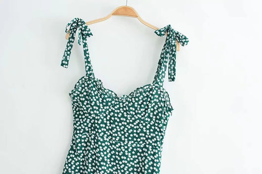 Vestido Camisero de Gasa Floral - Image 3
