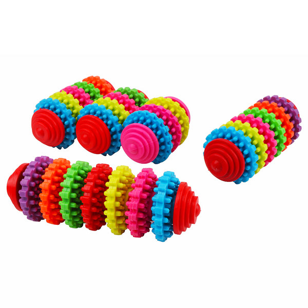 Juguete Interactivo Giratorio para Perros con Molares de Colores