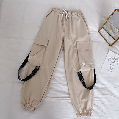 Pantalones Harem con Cintura Elástica y Pierna Recta - Image 5