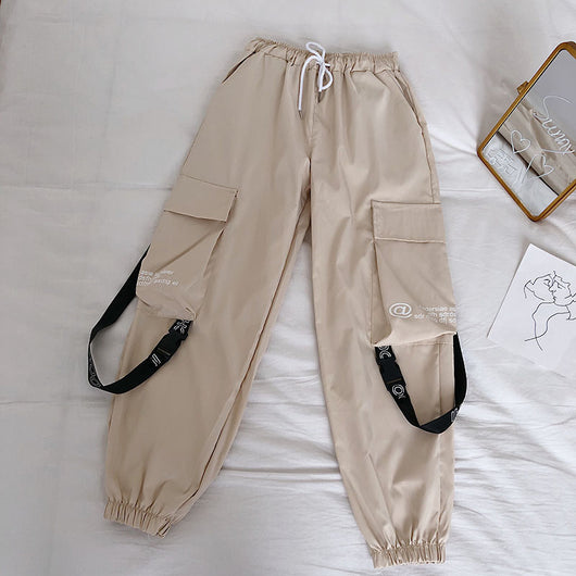 Pantalones Harem con Cintura Elástica y Pierna Recta - Image 5