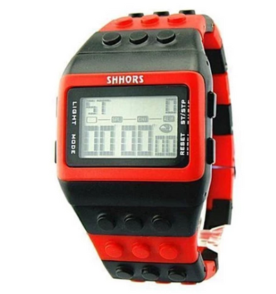 Reloj Digital con Diseño de Bloques de Construcción - Image 9