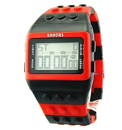 Reloj Digital con Diseño de Bloques de Construcción - Image 9