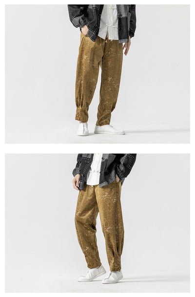 Pantalones de Chándal Gruesos Talla Grande Estilo Hanfu Mejorado - Image 8