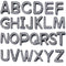 Custom Letter Bracelet Black letter