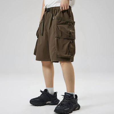 Pantalones Cortos Sueltos Japoneses con Bolsillos Grandes para Hombre - Image 17