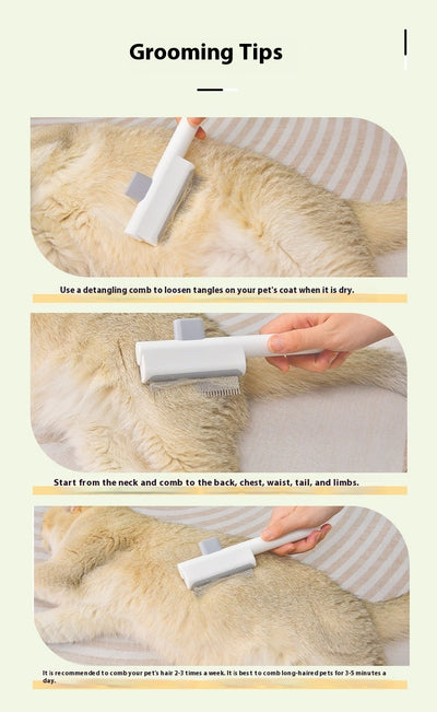 Peine Deslanador para Gatos - Removedor de Nudos y Pelo de Un Click - Image 21