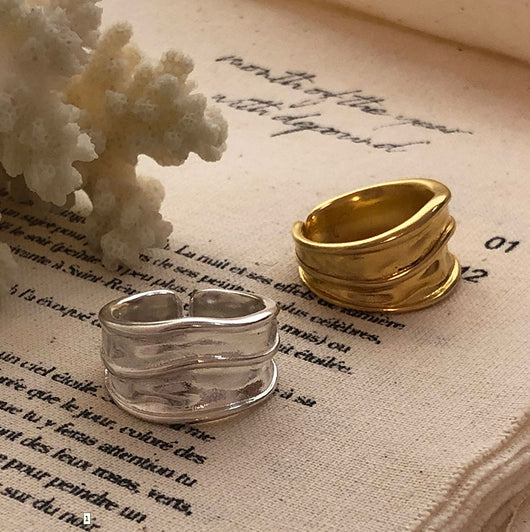 Anillo Geométrico Minimalista de Diseño Irregular para Mujer - Image 5